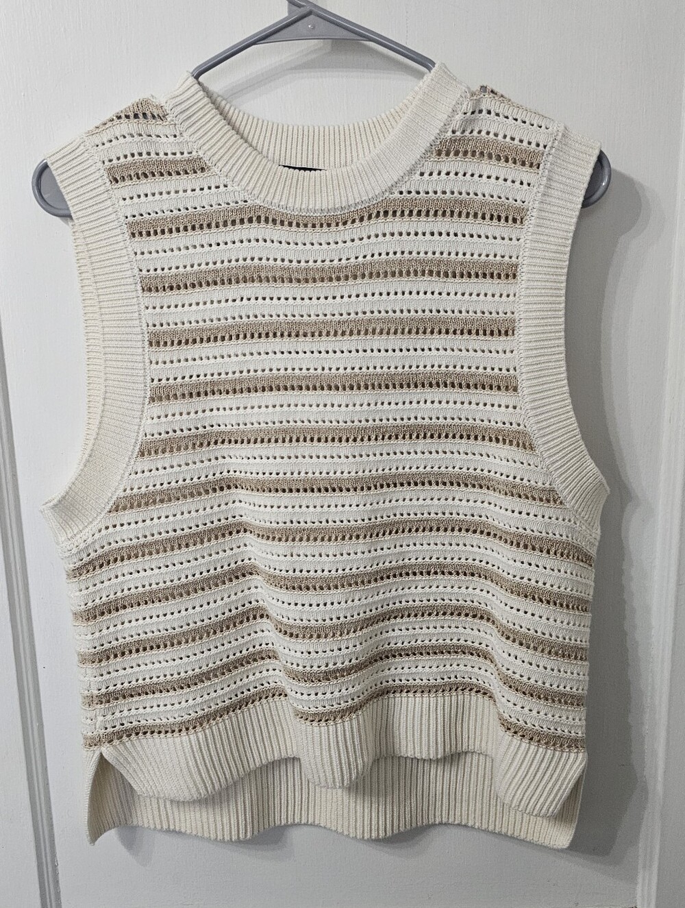 French Connection Striped Sweater Vest, Sz M, Excellent Condition